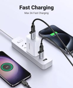 UGREEN adapter USB 3.1 C (Ž) na USB-A 3.0 (M), sivi