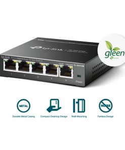 TP-Link 5-port Gigabit Easy Smart preklopnik (Switch), 5×10/100/1000M RJ45 ports, metalno kućište