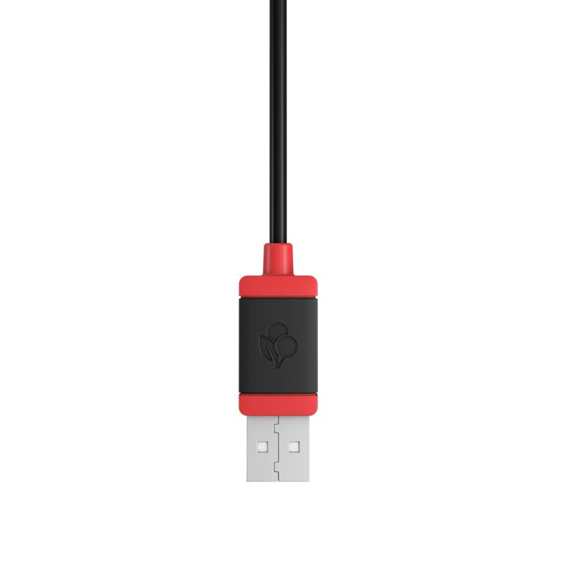 Cherry Stream tiha tipkovnica, USB, crna