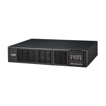 Fortron Source UPS Clippers Rack/Tower 2000VA/2000W, On-line double conversion, USB, RS-232, EPO, 8×C13, 4×9Ah, LCD