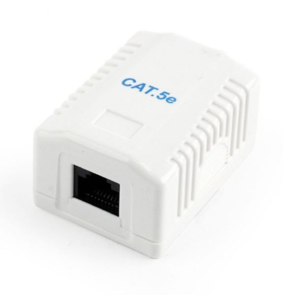 Gembird CAT5E UTP single port surface mount box