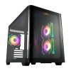 FSP S380 Black, 3x vent., crno, bez napajanja