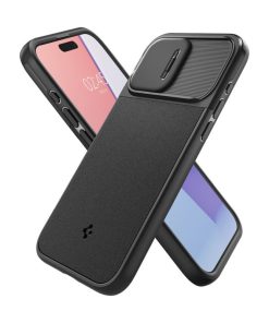 Spigen Optik Armor MagSafe, black - iPhone 15 Pro (ACS07184)