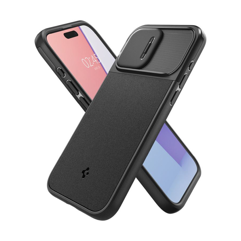Spigen Optik Armor MagSafe, black - iPhone 15 Pro (ACS07184)