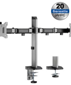 Transmedia Full-Motion Desk Bracket for 2 Flat Screens