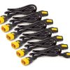 APC Power Cord Kit (6 ea), Locking, C13 to C14, 0.6m