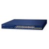 PLANET IPv4/IPv6, 24-Port 10/100/1000T + 4-Port 1G/2.5G SFP L2/L4 SNMP Managed Gigabit Ethernet Switch, supports ERPS Ring, Cloud-based CloudNMS, MQTT