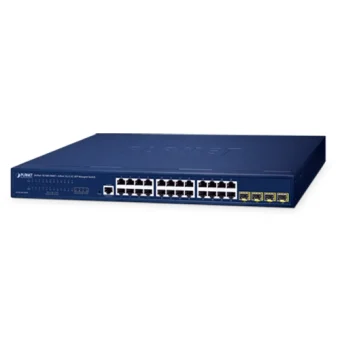 PLANET IPv4/IPv6, 24-Port 10/100/1000T + 4-Port 1G/2.5G SFP L2/L4 SNMP Managed Gigabit Ethernet Switch, supports ERPS Ring, Cloud-based CloudNMS, MQTT