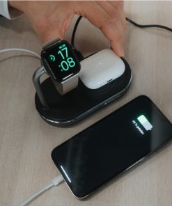 Verbatim WCS-02 stalak za punjenje 3u1 Qi/MFi Wireless + QS kabel + Apple Watch