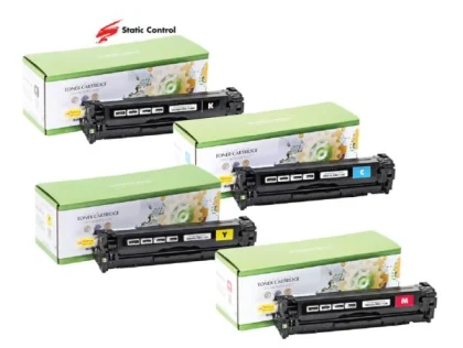 Toner Static Control HP Canon CB540A (125A) BUNDLE