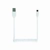 Gembird Coiled Micro-USB cable, 1.8m, white