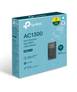 TP-Link AC1300 Archer T3U bežični Dual-Band (2.4GHz/5GHz) MU-MIMO mini USB3.0 adapter, 400Mbps/867Mbps, 802.11ac