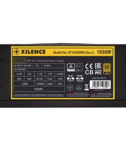 Xilence 1250W Performance X+, ATX 3.0 80+ GOLD, modularno, aktivan PFC, 4×PCIe, 12×SATA, 20+4-pina, 140mm ventilator, crno