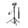 UGREEN Selfie stick 3u1 Tripod s bluetooth daljinskim do 7.2 incha, crni