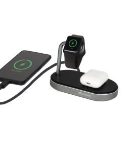 Verbatim WCS-02 stalak za punjenje 3u1 Qi/MFi Wireless + QS kabel + Apple Watch