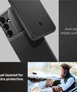 Spigen Optik Armor, crni - Samsung Galaxy A55 (ACS07535)