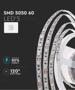 LED traka 5m, SMD 5050, 60LED/m, 11W, 12V, 6400K, IP65