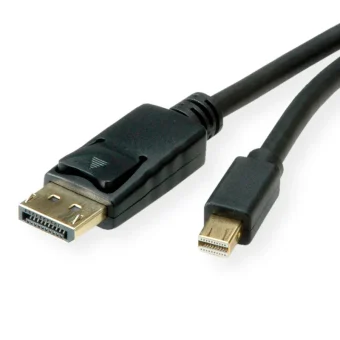 Roline Mini DisplayPort kabel v1.4, mDP-DP M/M, 8K, 2.0m, crni