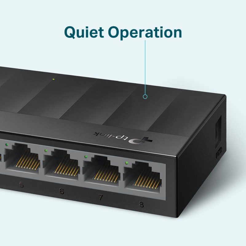 TP Link 8-port Gigabit Desktop preklopnik (Switch), 802.3X Flow Control, vanjsko napajanje