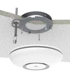 Mikrotik cAP ac (RBcAPGi-5acD2nD), 716MHz CPU, 128MB RAM, 2×GLAN (1×PoE-out), 2.4Ghz/5GHz 802.11b/g/n/an/ac, Dual Chain, RouterOS L4, zidno/stropno kućište, PSU, PoE inj.