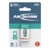 Ansmann Dect NiMH Rechargeable battery AAA HR03 550 mAh maxE 2 pcs