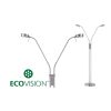 EcoVision LED podna svjetiljka 2×5W, 3000K - topla bijela, podesiva akrilna sjenila