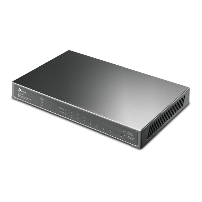 TP-Link Omada JetStream 8-port Gigabit Smart PoE+ preklopnik (Switch), 8×10/100/1000M RJ45 ports, 4×PoE+ ports (64W)