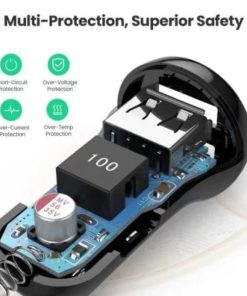 UGREEN auto punjač 24W, 2×USB-A, crni