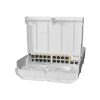 MikroTik (CRS318-16P-2S OUT) outdoor 18 port switch with 16 Gigabit PoE-out ports and 2 SFP