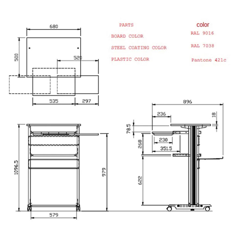 Roline stajaće postolje za računalo (PC Standing Workstation)