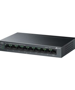 TP-Link 9-port Desktop preklopnik (Switch),9×10/100M RJ45 ports, 63W PoE, 8x port PoE+, do 250m PoE prijenos, Plug&play, metalno kućište