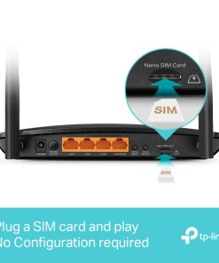 TP-Link AC1200 Archer MR600 bežični usmjerivač, Dual-Band 4G+Cat6, 300Mbps/867Mbps (2.4GHz/5GHz), 802.11a/b/g/n/ac, 1×GWAN, 3×GLAN, microSIM, 2×odvojive antene