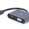 Gembird USB to HDMI VGA display adapter, space grey
