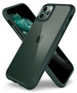 Spigen Ultra Hybrid, zaštitna maska za telefon, midnight green - iPhone 11 Pro (ACS00417)