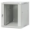 Intellinet 19" Wallmount Cabinet, 12U, 600 mm (23.6 in.) Depth, Gray