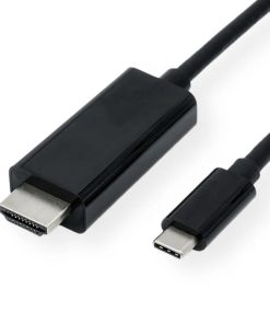 Roline VALUE USB-C - HDMI kabel, M/M, 1.0m, crni