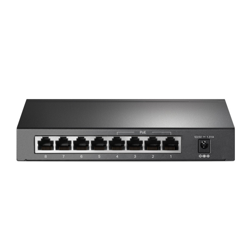 TP-Link 8-port Desktop preklopnik (Switch), 8×10/100M RJ45 ports + 4 PoE ports, metalno kućište (57W)