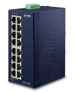 Planet Industrial 16-Port (16x100Mbps RJ45) Switch (-40~75C), unmanaged