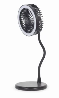 Gembird Desktop fan with lamp and wireless charger