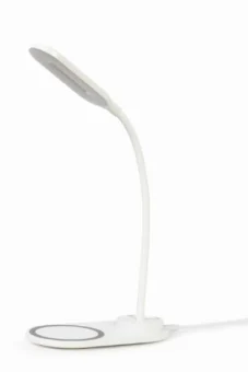 Gembird Desk lamp with wireless charger, white