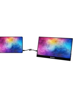 Verbatim 14" PM-14 prijenosni zaslon FHD (1920×1080) IPS, 16:9, 10ms, 250 cd/m2, 1000:1, 1×HDMI/3×USB, crni