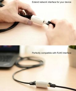 UGREEN zaštitni adapter protiv udara groma, RJ45, crni