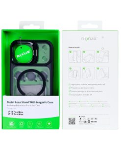 Rixus Classic 03 Case With MagSafe Compatible For Apple iPhone 17 Pro Max, 18 Pro Max Black