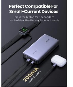 UGREEN prijenosni punjač (Powerbank) 25000mAh, 145W brzo punjenje, 2×USB-C+1×USB-A, PD 3.0+QC 3.0, sivi