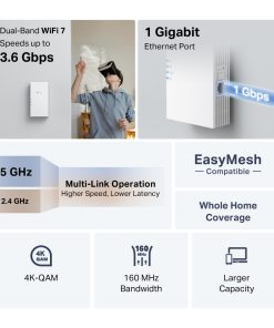 TP-Link BE3600 RE220BE, Dual-Band pojačivač dometa WIFi7 (Range Extender)