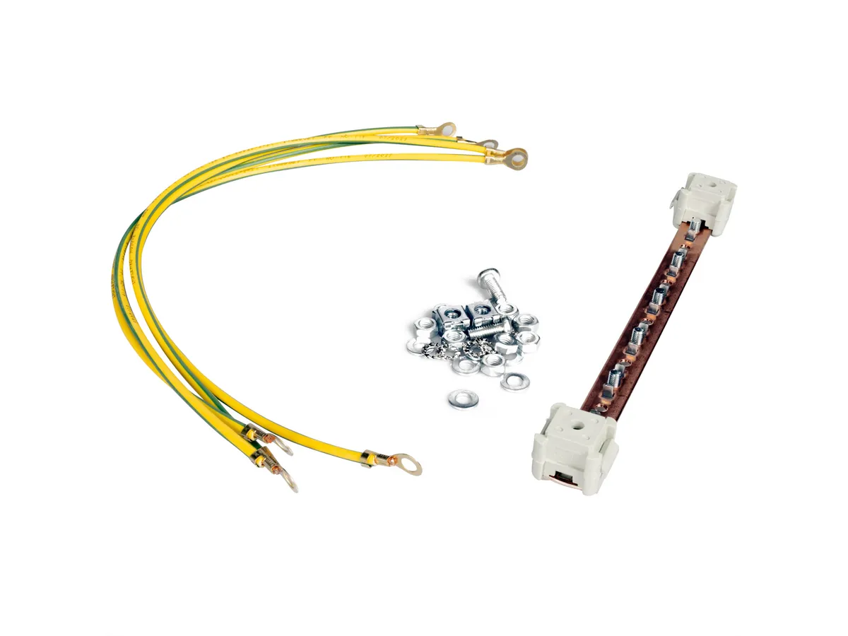 Roline 19" šina za izjednačavanje potencijala, 220mm + kabel za uzemljenje