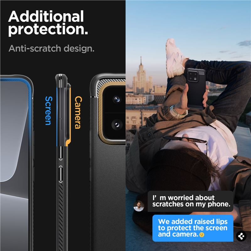 Spigen Rugged Armor, zaštitna maska za telefon, crna - Xiaomi 13 Pro (ACS05325)
