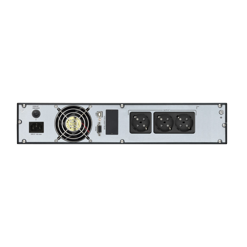 Fortron Source UPS Champ Rack 2000VA/1800W, On-line double conversion, USB, RS-232, 3×Schuko, 4×9Ah, LCD