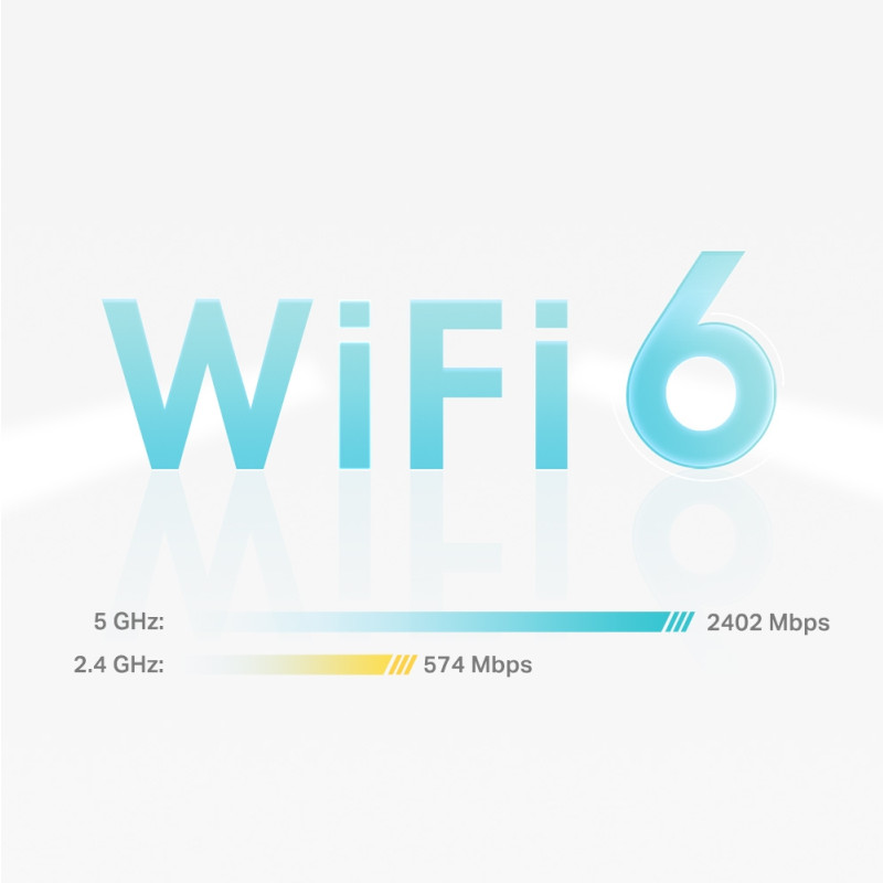 TP-Link AX3000 Deco X50, Dual-Band Mesh Wi-Fi 6, 574Mbps/2402Mbps (2.4GHz/5GHz), 802.11ax/ac/n/a/b/g, 3×G-LAN, Deco App