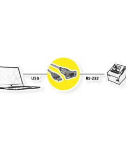 Roline VALUE pretvarač USB2.0 - Serial RS232, DB9/DB25, 1.8m